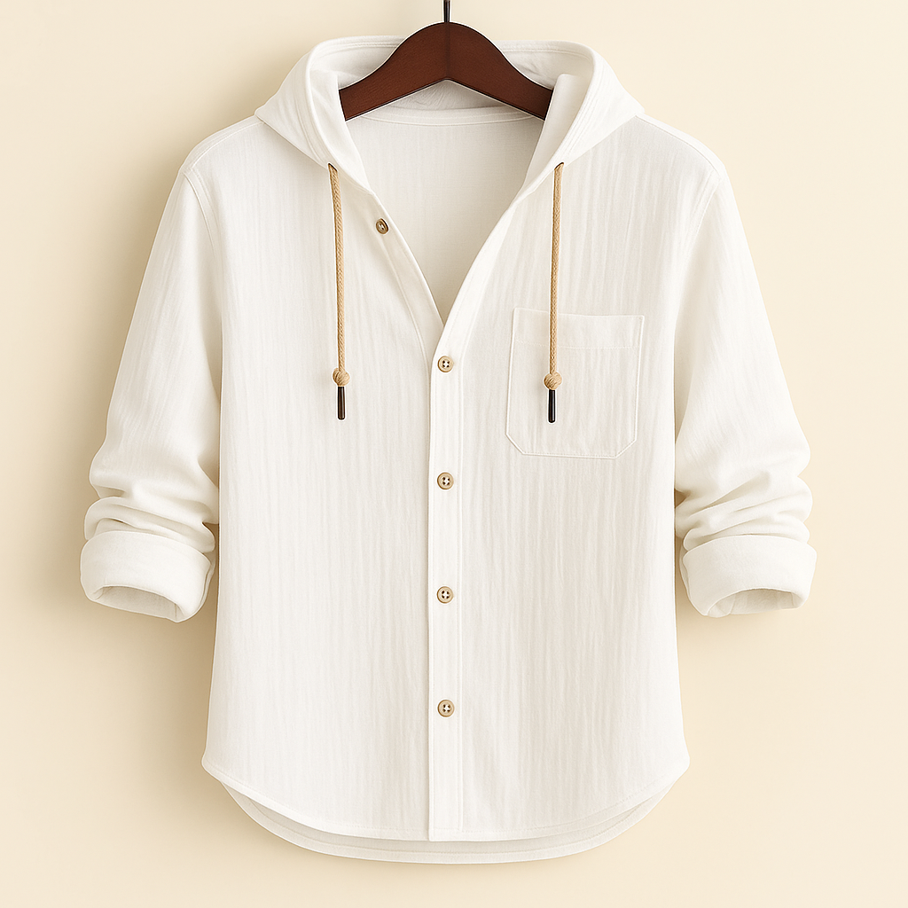 Jonas | Casual Hooded Button Shirt