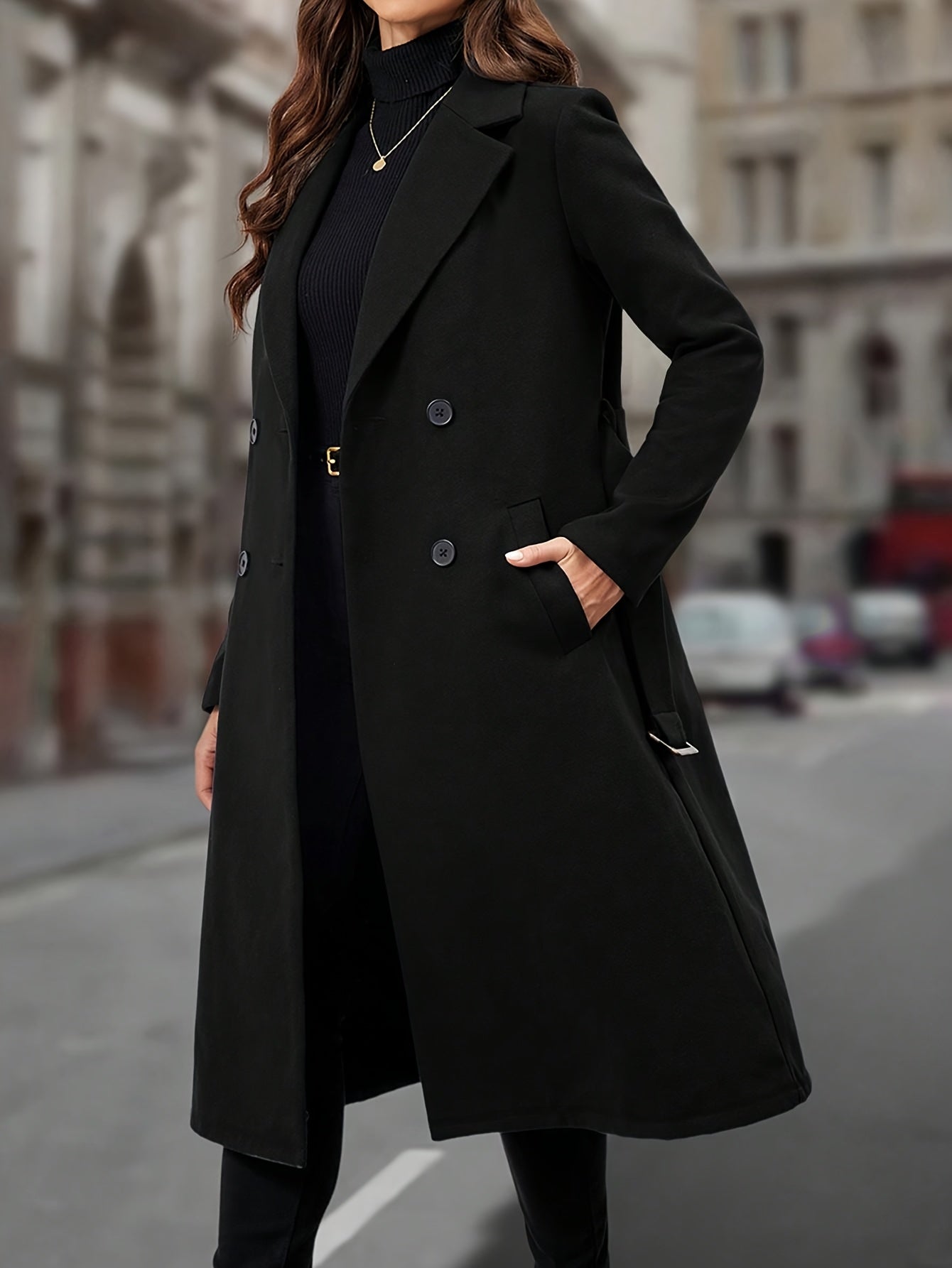Elizabeth | Elegant Long Belted Coat
