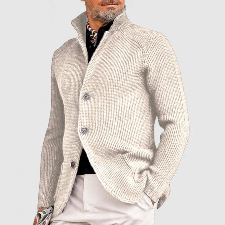 Leander | Sophisticated Ribbed Knit Cardigan
