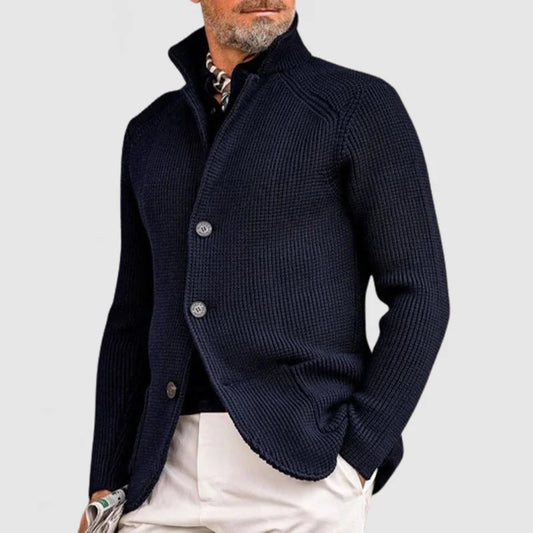 Leander | Sophisticated Ribbed Knit Cardigan