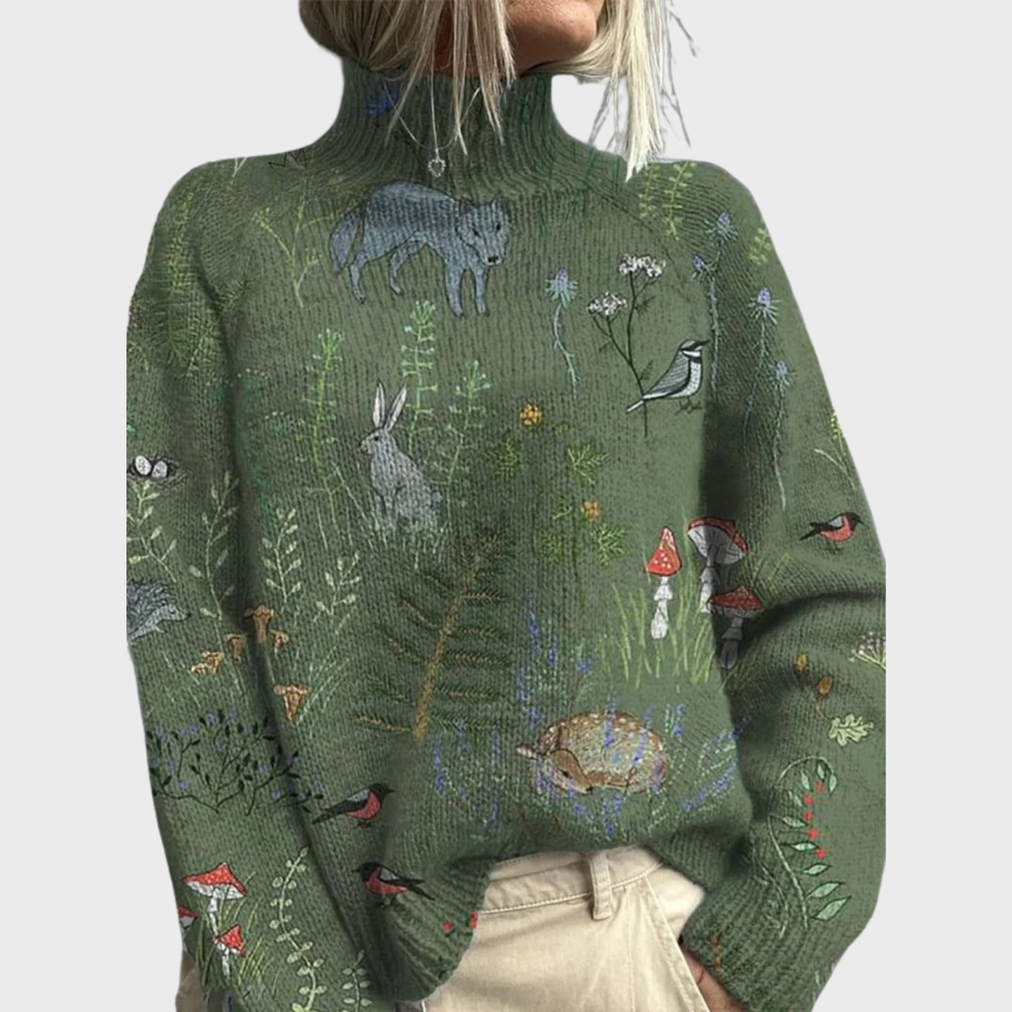 Willow | Cozy Forest Knit Sweater