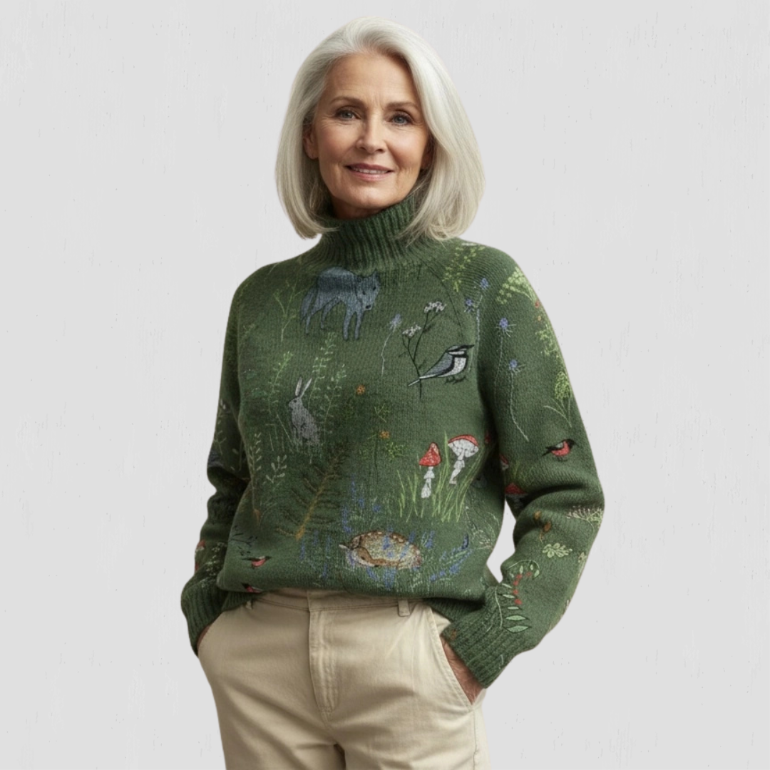 Willow | Cozy Forest Knit Sweater