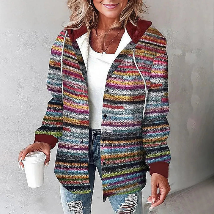 Nora | Cozy Plaid Hooded Jacket
