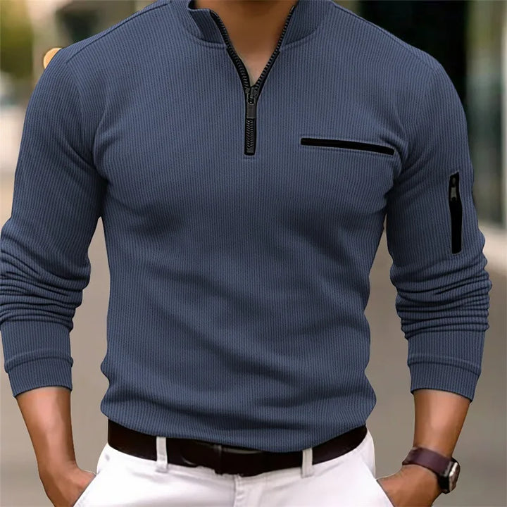 Logan | Classic Quarter Zip Sweater