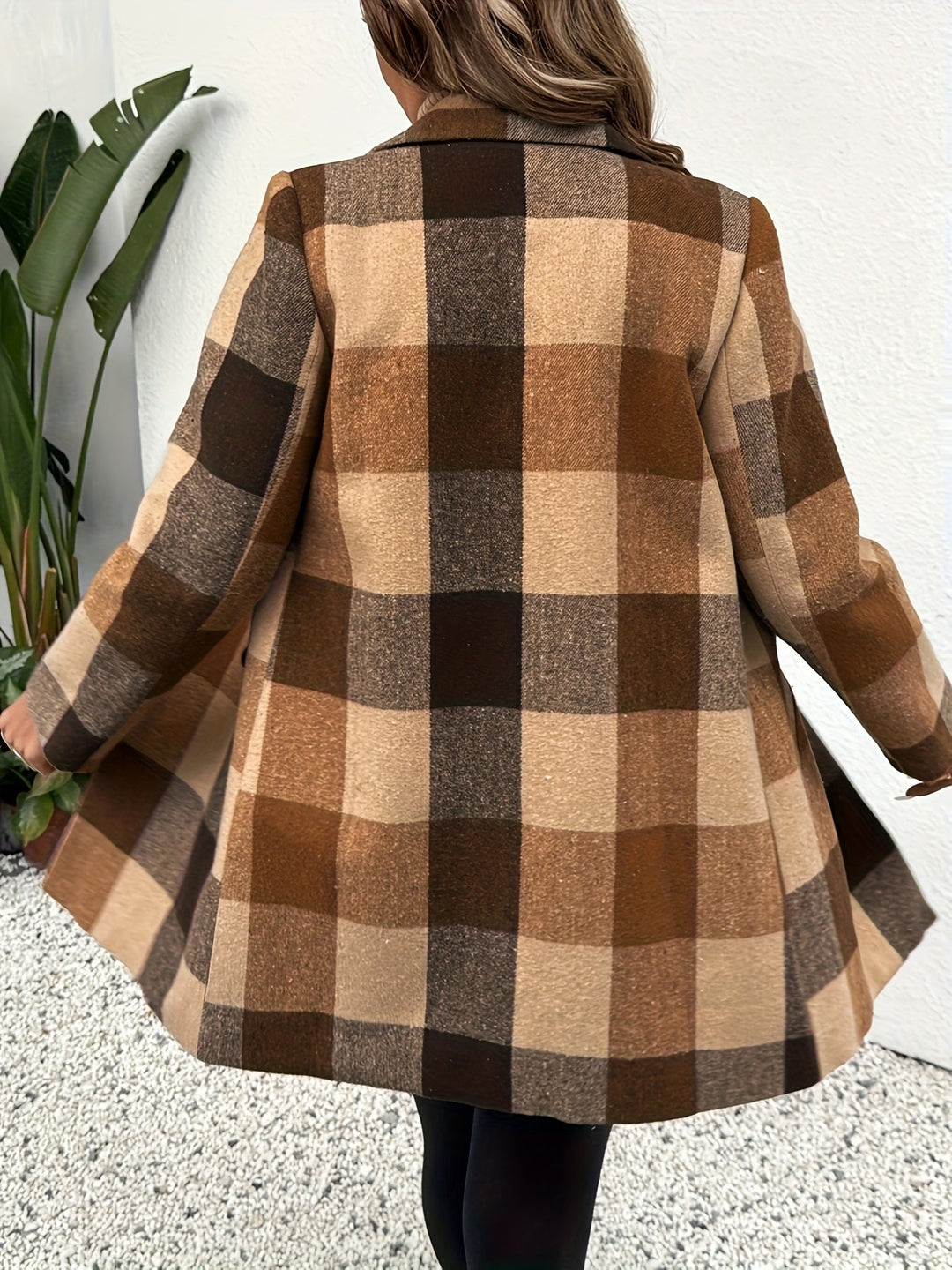 Charlotte | Checked Double-Breasted Winter Coat