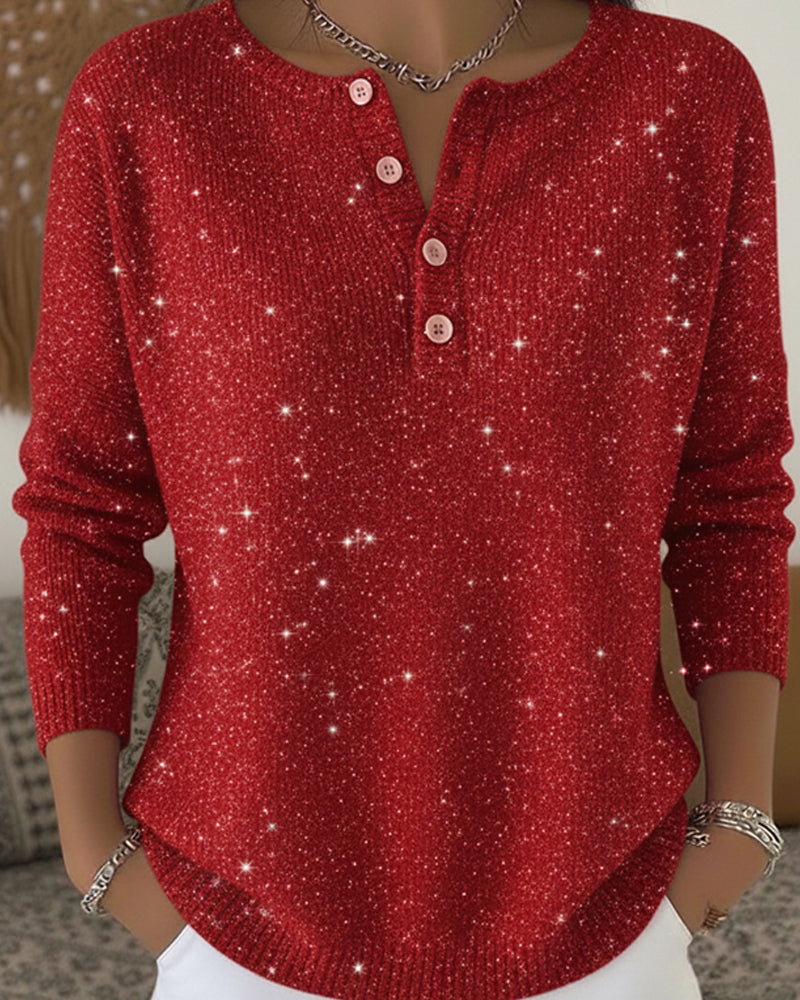 Donna | Holiday Sparkle Knit Sweater