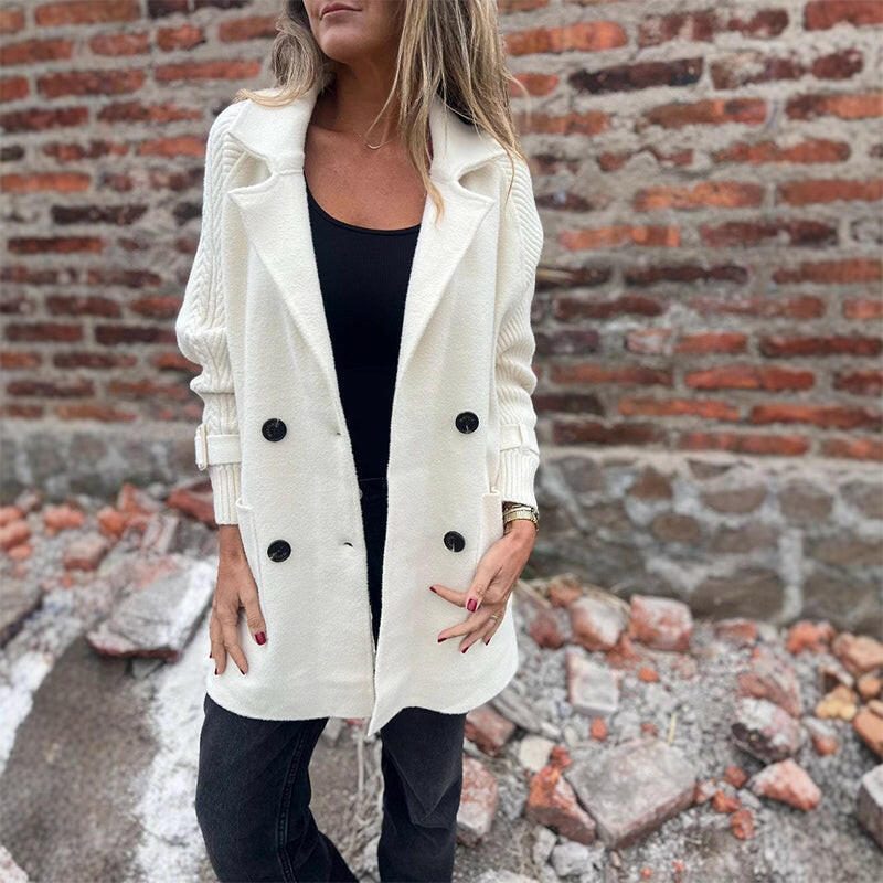 Quinn | Elegant Mid-Length Double-Breasted Coat